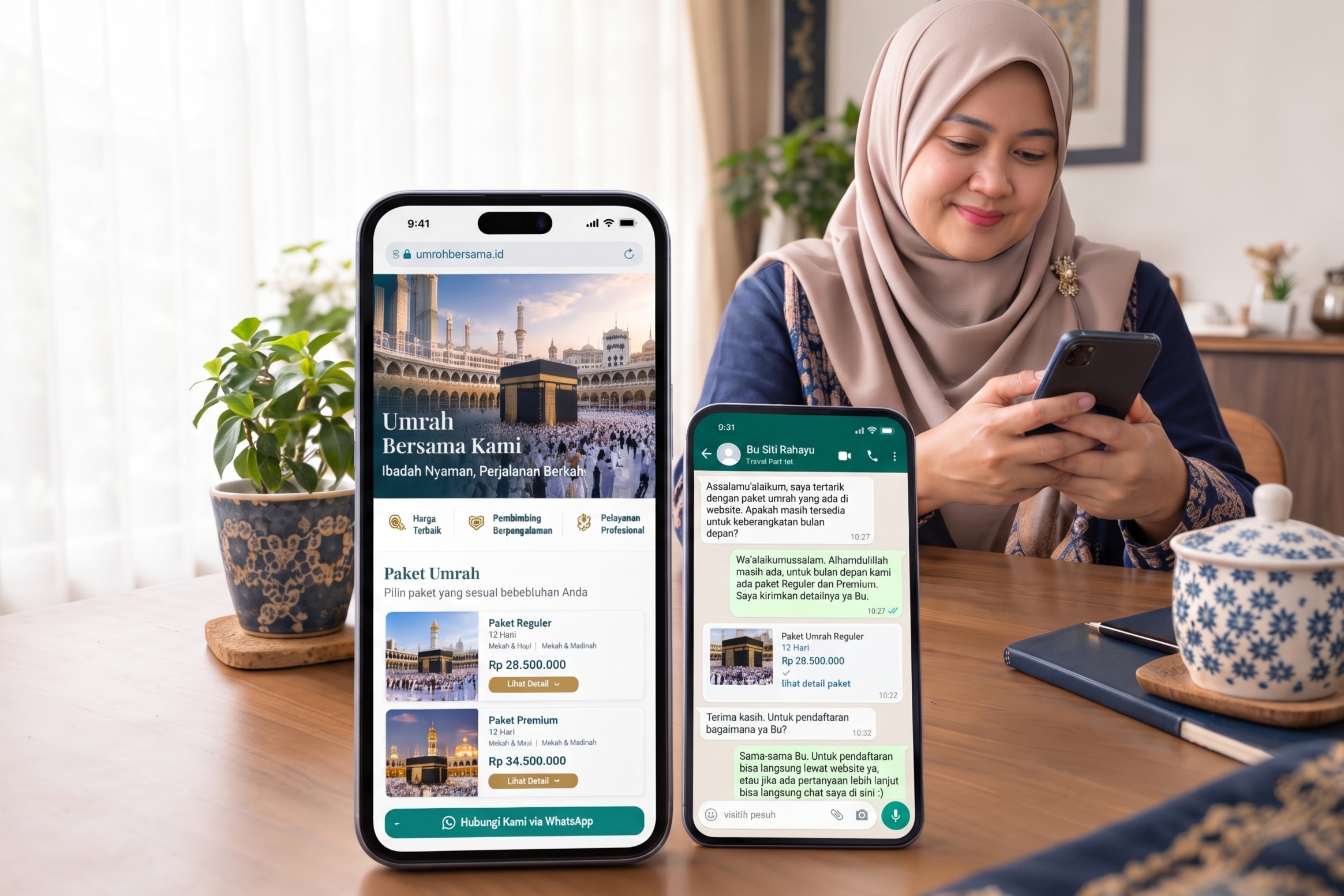 Mitra menawarkan paket umroh