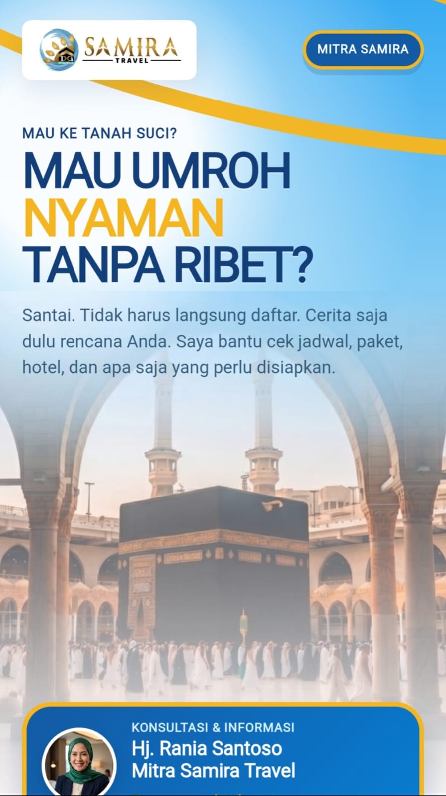 Contoh tampilan website Mitra Umrohku 1